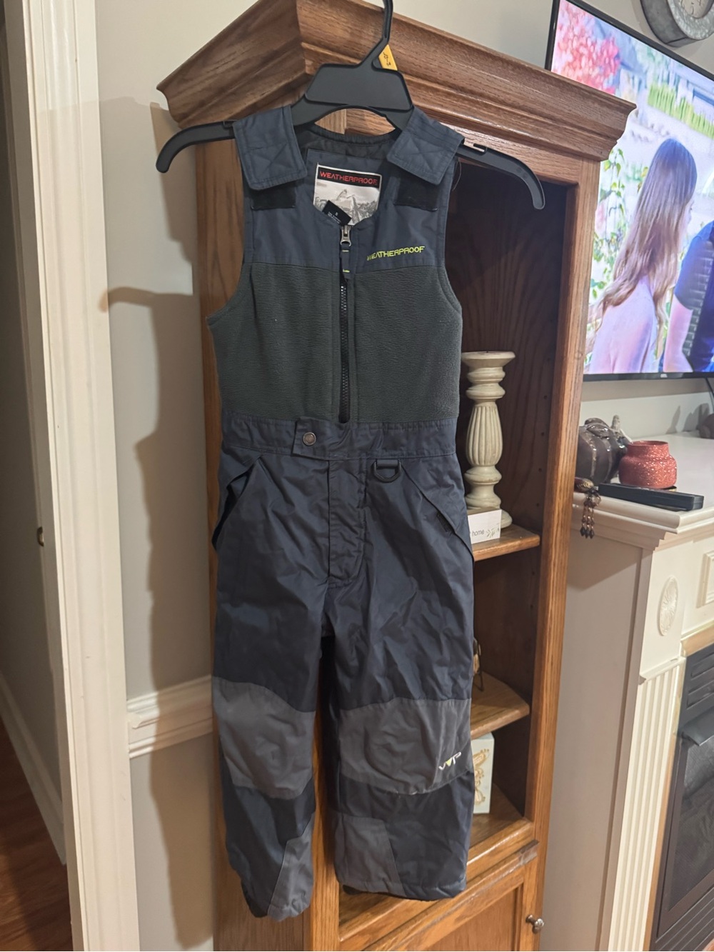 Weatherproof Kids Navy and Gray Snow Overalls